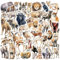 AUCEKO 50 Stück Afrikanische Tiere Aufkleber Pack Tiere Sticker Set wasserdichte Vinyl Sticker für Laptop Kinder Autos Motorrad Fahrrad Skateboard Gepäck Koffer Computer Aufkleber Graffiti Decal