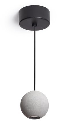 LEDKIA LIGHTING Lámpara Colgante LED 4 W Cemento Jax Gris Piedra