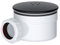 SPARES2GO Shower Trap for 90mm Tray Plug Hole 1.5 Luxury Drain Water Waste Dome Base Kit (Matt Black)