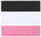 TERSE Stirnbänder Damen Haarband Damen Dünn Stirnband Haarbänder Elastisch Haarreifen für Frauen Sport Yoga Workout Sommer Hair Bands, Schwarz, Weiß und Pink Headbands 3 Stück