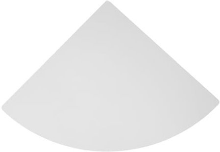 HAWILLOSCH Eckregal Wandregal Dreieckig Weiß Wandmontiertes Eckregal für Küche Schlafzimmer Bad Büro Bücher Schlüssel Pflanzen und Platzsparend