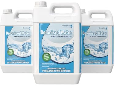 DEION - Deionised/Demineralised Water - 4 X 5 Litres