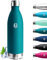 Grsta Gourde Isotherme, Gourde 1l, Gourde Inox, 24h Froid & 12h Chaud, Gourde sans Bpa, Gourde Metal, Double Vide, Gourde Sport, Facile à Transporter, Bouteille d'eau pour Bureau, Camping, Yoga