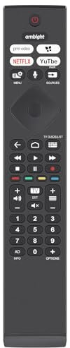 AULCMEET Remote Control,398GM08BEPHN0010SR New Replace Voice Remote fit for Philips Smart TV 398GM08BEPHN0010SR Remote Controller