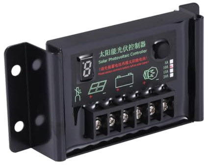 SUPVOX 3 Pièces contrôleur solaire cellule photovoltaique solar system panneaux solaires van aménagé Batterie contrôleur de charge solaire contrôleur de panneaux photovoltaïques Black