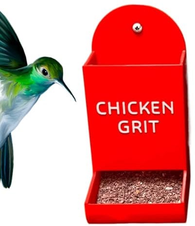 Outdoor Poultry Feeder - Chicken Grit Dispenser Feeder, 3D Printed Art Coop Feeder | Poultry Feeder Animal Dispenser, Large Capacity Farm Feeder for Animal Lovers Family Friends and Colleagues
