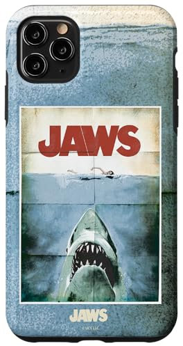 Jaws 50th Anniversary Poster Vintage Style Front & Back Case for iPhone 11 Pro Max