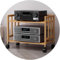 2-lagiger HiFi-audioschrank Bambus HiFi-Racks Streaming-geräteschrank HiFi-Rack Av-Regal Audio-Video-Komponenten, Wood Color, 60 * 38 * 53cm(2Tier)