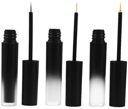 Ipetboom 3pcs Eyelash Glue for Sensitive Adhesive for False Eyelashes Gradient Bottle Design Easy Application for Beginners Professionals