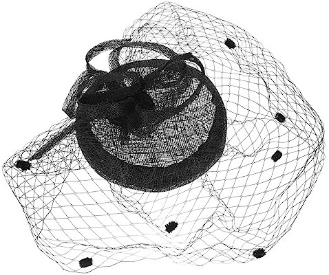 BESPORTBLE Braut Minihut Damen Schleierhut Haarschmuck Retro Hut Kopfbedeckung Für Maskenbälle Bühnenauftritte Fotoaufnahmen