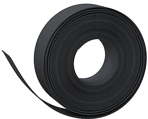 Garten Rasenkante Schwarz 10 m langlebig aus Polyethylen für Beete und Wege - praktische Einfassung und Grenze