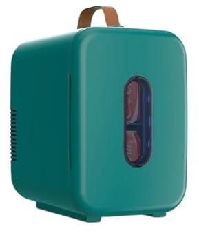 SBHLFXSX Frigorifero per auto da 10 l, mini frigorifero per casa, doppio uso, riscaldamento e raffreddamento, 220-240 V, 30-60 W (verde scuro)