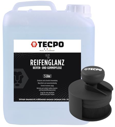 TECPO Reifen- und Gummipflege Reifenglanz 5L + Pinsel