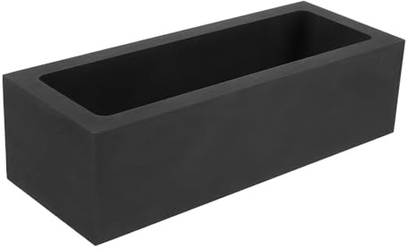 GARIOUANS Graphit-Barrenform Graphitgussformen Für Metallguss Und Schmuckguss Tiegelform Zum Schmelzen Gießen Und Raffinieren Von Gold Silber Kupfer Aluminium Und Messing 7.09 X 2.76 X 1.97 in