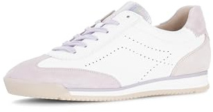 Gabor Damen Low-Top Sneaker, Frauen Sandalen,Sport-Dynamic,g-Weite,glatt-Leder,antikrosa,silbrt,Casual,Fashion,Flieder/Latte Komb,40 EU / 6.5 UK