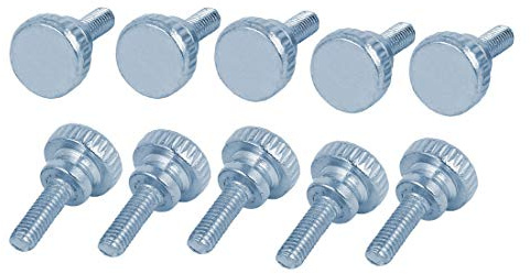 Sourcingmap M4 x 12 mm Carbon Stahl Flat Point gerändelten Kopf Daumen Schrauben Schrauben 100 de
