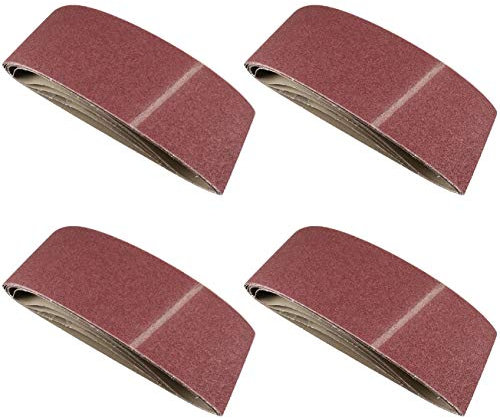 Power Belt Sander Fichier doigt Bandes abrasives abrasifs 610mm x 100mm grain 80 Lot de 20
