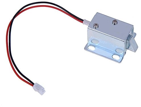 Demiawaking Serratura Elettrica Mini DC 6V / 12V Intelligente Serratura Elettromagnetica per Porta Armadietto Cassetto