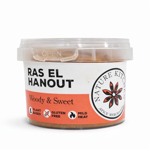 Nature Kitchen Ras El Hanout 55g Mild, Premium Moroccan Spice Blend, Gluten Free, Vegan Seasoning for Tagines, Couscous, Curries, Marinades and North African Cooking