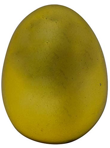 Dadeldo-Home Osterei Deko-Objekt Resin 6cm Gold Osterdeko Frühlingsdeko Ostern