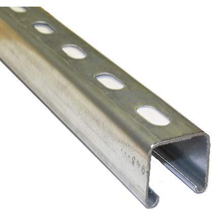 41mm Slotted Channel Hot Dipped Galvanised - 3 Metre x 4 Quantity