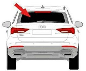 Solarplexius Auto-Sonnenschutz Scheiben-Tönung passgenau für Audi Q3 F3 ab 2018 Keine Folie 1x Heckscheibe