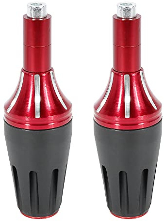 F FIERCE CYCLE 2pcs Red Motorcycle Universal Frame Slider Crash Protector M8