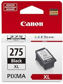 Canon PG-275 XL Genuine Black Ink Cartridge, Compatible with TS3520/3522, TR4720/4722, TS3720/3722