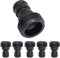 Casoter Adaptador de rosca macho de 3/4 pulgadas, adaptador de tubo de manguera BSP macho tipo tornillo, conector accesorio, paquete de 6