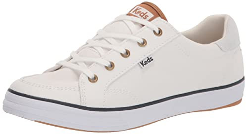 Keds Center III, Zapatillas Mujer, Blanco/Azul Marino, 37.5 EU