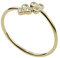 Fossil Ring Für Frauen Sadie, Länge: 20.40mm X 20.70mm (4/5In X 4/5In) Gold-Edelstahl-Ring, JF04114710