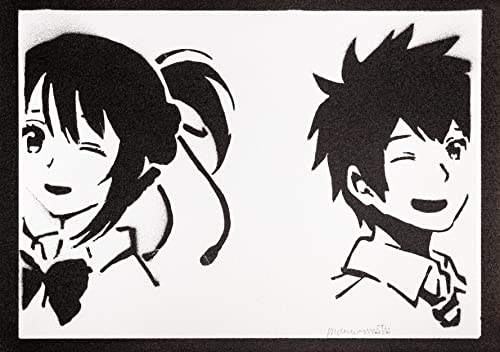 moreno-mata Echtes Handgemachtes Graffiti Your Na... Manga und Anime Aesthetic Poster & Kunstdrucke Bilder Plakat Handmade Deko Wandbilder Wohnzimmer Wanddeko Geschenke für Männer und Frauen