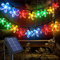 Guirnalda Luces Exterior Solar, 12M 100 LED Flores de Cerezo Cadena de Luces 8 Modos Luces de Navidad Impermeable Decoración para Fiestas, Bodas, Patio, Jardín