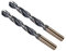 CoCud Twist Drill Bits, 12.5mm Cutting Edge, Titanium & Nitride Coated High Speed Steel 4341 Round Shank - (Applications: for Stainless Steel Drilling Machine), 2-Pieces