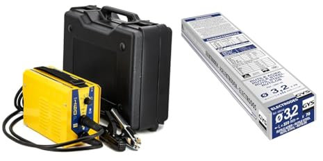 GYS Schweißgerät Elektroden-Schweißinverter mit Potentiometer, GYSMI 160P & Erwachsene Schweiss-zubehör 70 Rutile Elektroden E6013, Durchmesser 3, 2mm, stahl, Ø 3,2mm, 085145