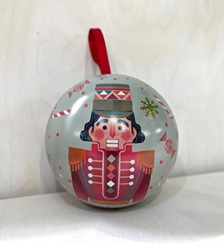 Leone schiaccianoci - palla di natale pastiglie al biscotto in latta metallo