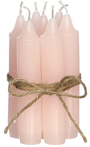 7-tlg. Set Kerzen H 11 cm (zartrosa)