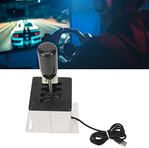 PC USB Simulator Shifter für ATS ETS auf PC Windows, 6+R USB Simulator H Gear Shifter für G29 G27 G25 G920 T300RS GT Lenkrad, für Dirt 2.0 4 ATS ETS Dust WRC SIM EST LFS