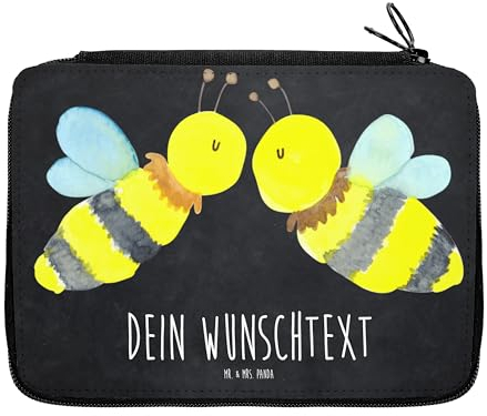 Mr. & Mrs. Panda Personalisierte Federmappe Biene Liebe - Personalisierte Geschenke, Hummel, Büro Stifte Etui, PersonalisierteS Stifte Etui, Wespe,