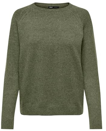 Women's ONLLESLY Kings L/S Pullover KNT NOO 15170427, Kalamata/Melange, XL