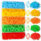 Elastic Hair Bands, YGDZ 5 Colors 600 PCS Mini Rubber Bands for Hair with Organizer Box, Hair Accessories for Toddler, Girl, Baby, Rainbow Color