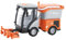 Camión Barredora de Calles, Vehículo con Ruedas de Fricción, Juguete Barredora de Carreteras de Simulación 1:16 para Niños, Regalo de Cumpleaños, Naranja
