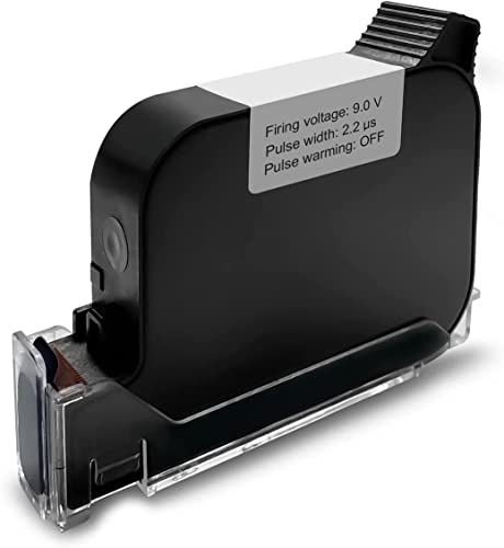 TIKTONER 127T1 Tragbarer Handdrucker Tintenpatrone, Originale Schnelltrocknende Tintenpatron 42ml Ersatztintenpatrone für 127T1 Hand Tintenstrahldrucker - Schwarz