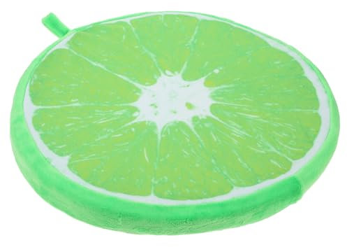 IMIKEYA Obst Sitzkissen Polyesterfaser 3D-Druck Abnehmbarer Bezug Für Büro Sofa Terrasse 33cm Orange Grün