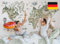 Osomhome Wandtattoo Kinderzimmer Mädchen & Junge: Weltkarte Tiere (170x100cm) | World Map Wall Decoration Wandsticker | Kinder & Babyzimmer Deko | Wall Stickers & Wanddeko Kinderzimmer os5092