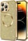 miyonsin Glitzer Hülle für iPhone 11 Pro, Bling Glitter Stoßfest Handyhülle für MagSafe, Niedliche Glitzernde Schutzhülle für Frauen und Mädchen Kompatibel mit Magnetisch, Gold
