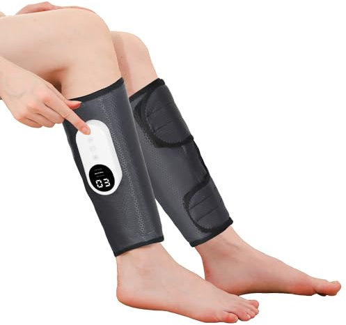 LAOBEN Leg Massager with Heating Function, Cordless Designed Calf Massager, 3 Levels, Adjustable Size, Massage Legs, Calf Muscles, Great Gift for Mum, Dad and Friends(one Pair)