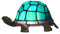 NUODITOS Schildkröte Nachtlicht Tiffany Stil Glasmalerei Akzent Lampe Kinder Geschenke Nachttischlampe Home Decor Kleine Nachttisch Schreibtischlampe, inklusive LED-Birne