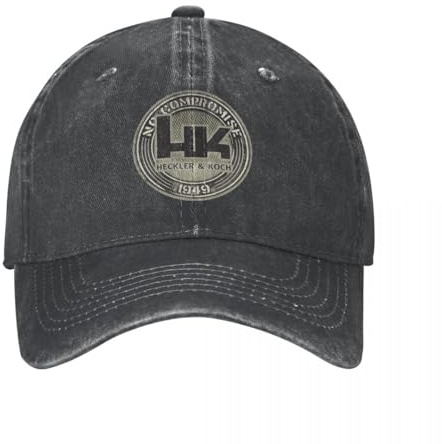 HFGAASSH Baseballmütze Heckler Koch HK Männer Frauen Distressed Denim Gewaschene Hüte Kappe Retro Outdoor Sommer Snapback Hut Urlaub Sport Geschenke
