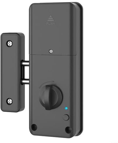 Sumsoctober Cerradura electrónica invisible con acceso de tarjeta IC para puertas de madera, sistema de bloqueo de seguridad interior para protección de privacidad en el hogar y la oficina